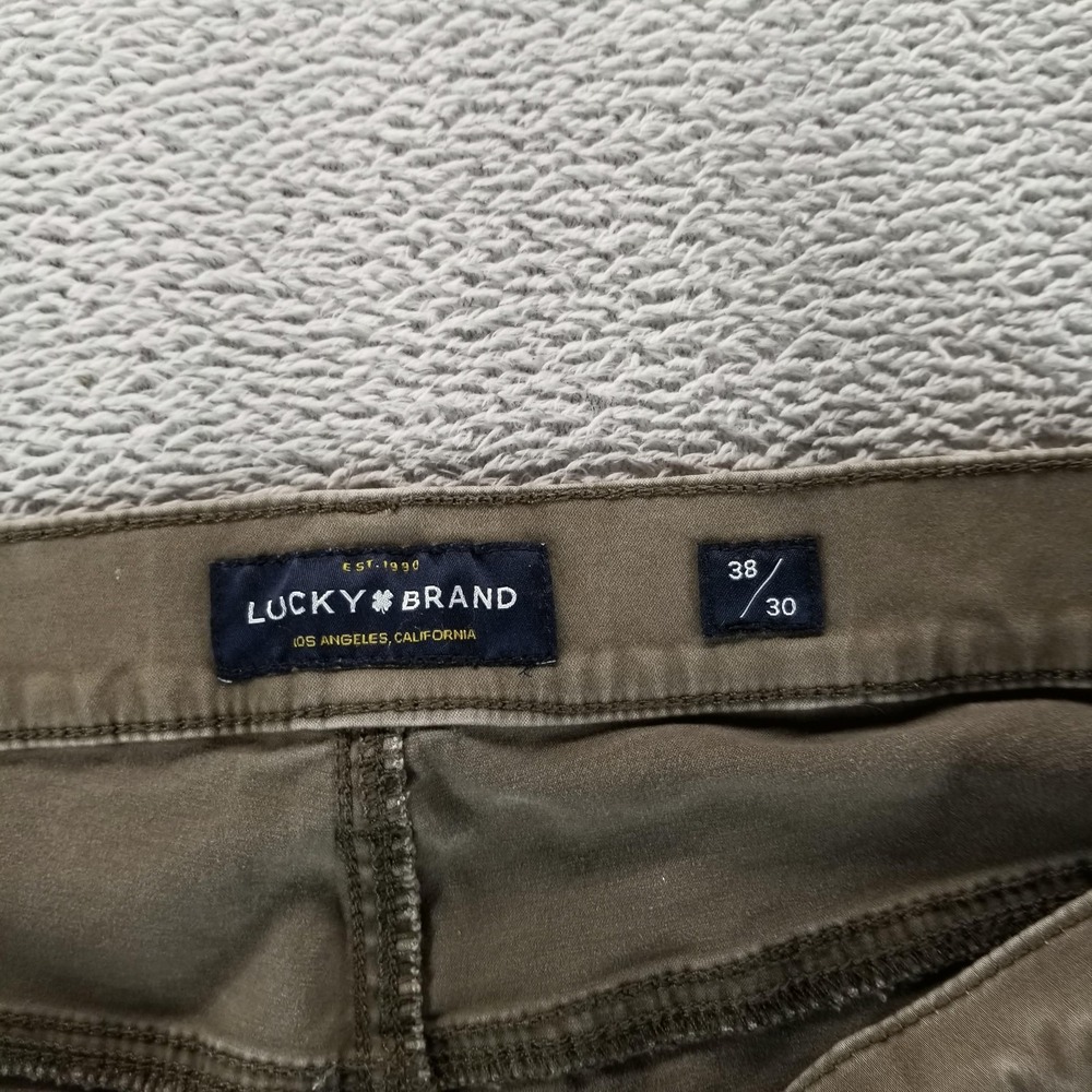 Lucky Brand Jeans Mens 38x30 Brown 121 Slim Straight Comfort Mid Rise - Picture 3 of 10